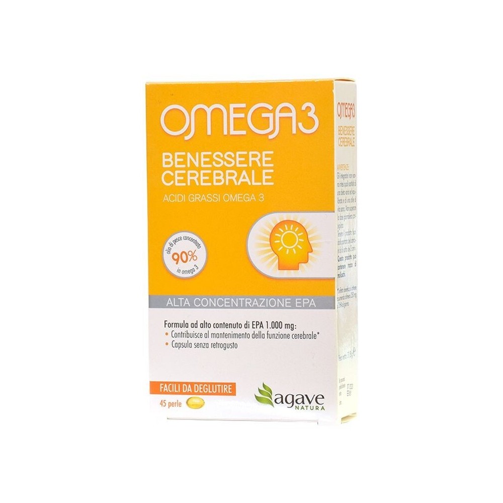 OMEGA 3 BENESSERE CEREBRALE integratore alimentare 45 perle Agave