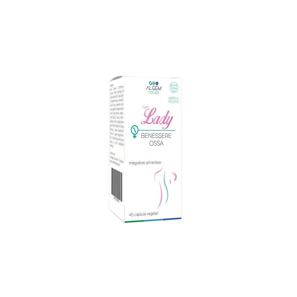 Lady Benessere ossa integratore alimentare 45 capsule Algem Natura