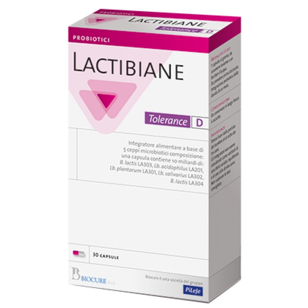 Lactibiane Tolerance integratore alimentare 30 capsule Biocure