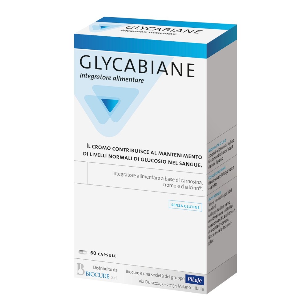 Glycabiane integratore alimentare 60 capsule Biocure