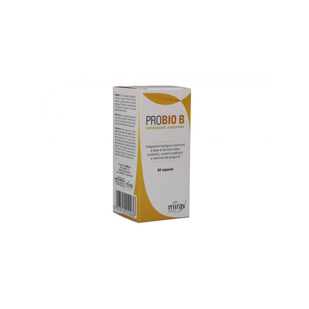 PROBIO B integratore alimentare 30 capsule Erbex