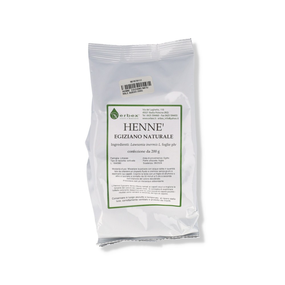 Henne' Egiziano Naturale Rosso 200 g Erbex