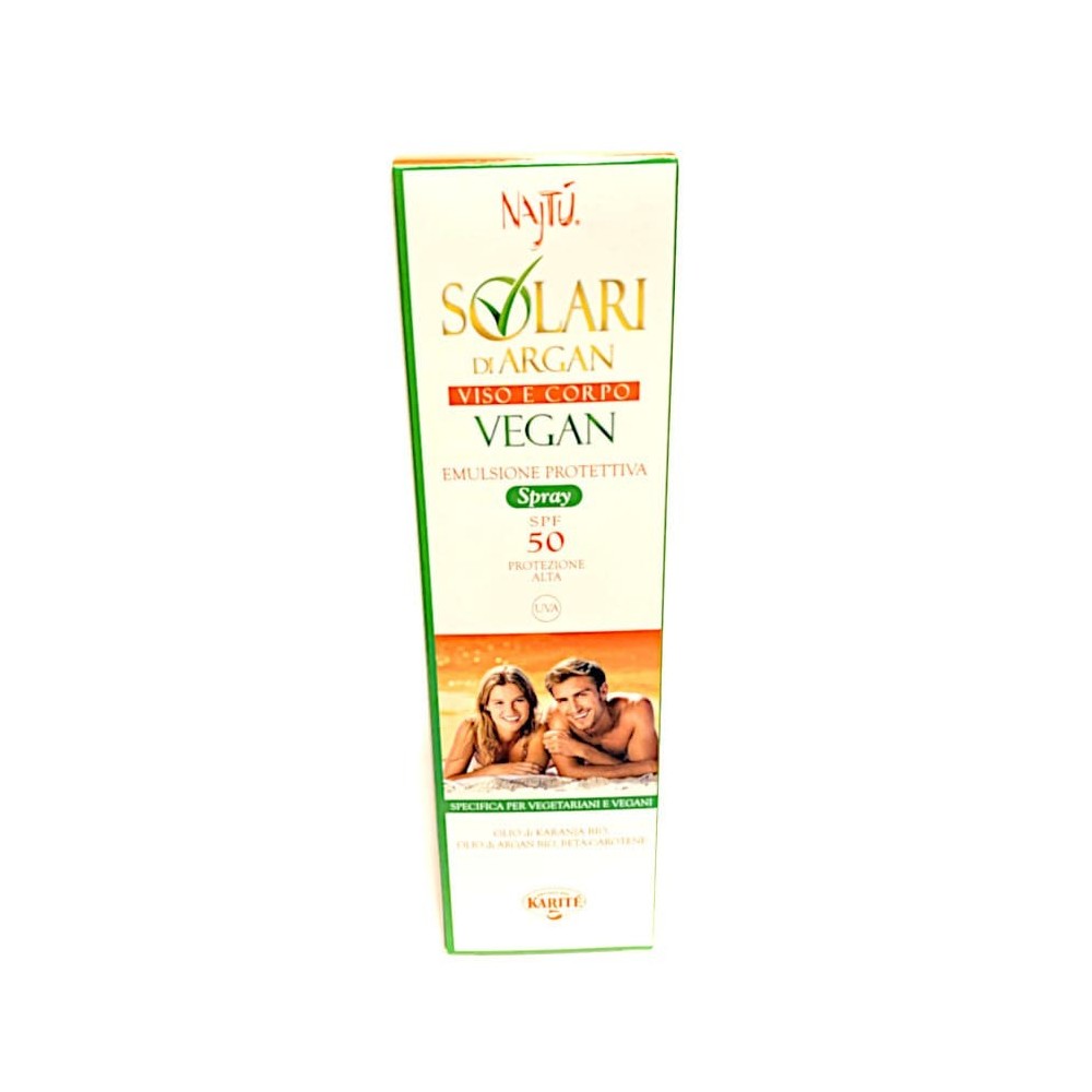 NAJTU SOLARI D'ARGAN VEGAN SPF50 Spray 125 ml Labioelite