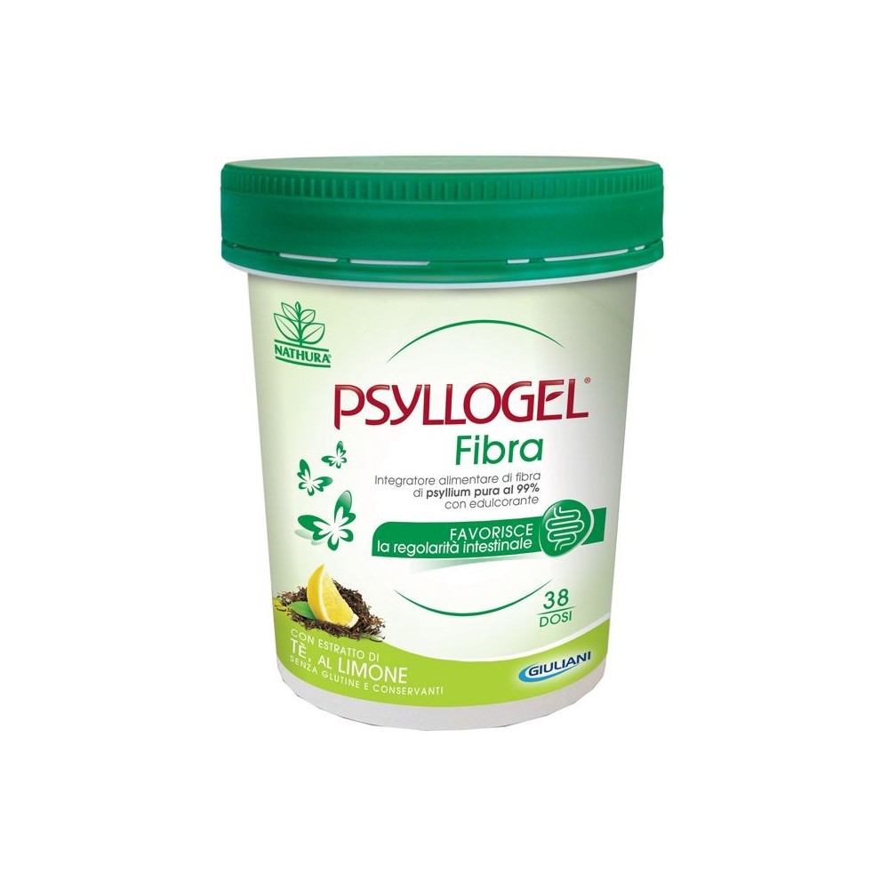 PSYLLOGEL FIBRA TE' LIMONE VASO integratore alimentare 170 g Nathura