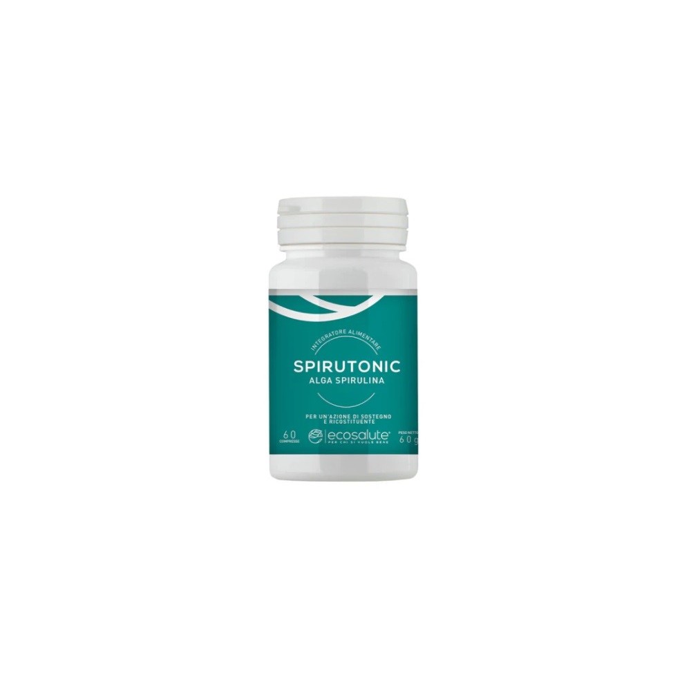 SPIRUTONIC ALGA SPIRULINA integratore alimentare 60 compresse Spazio Ecosalute