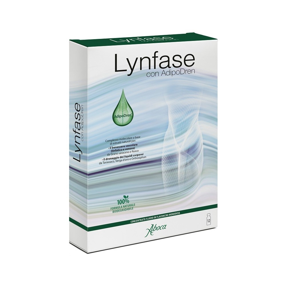 Lynfase - Concentrato fluido integratore alimentare 12 flaconcini Aboca