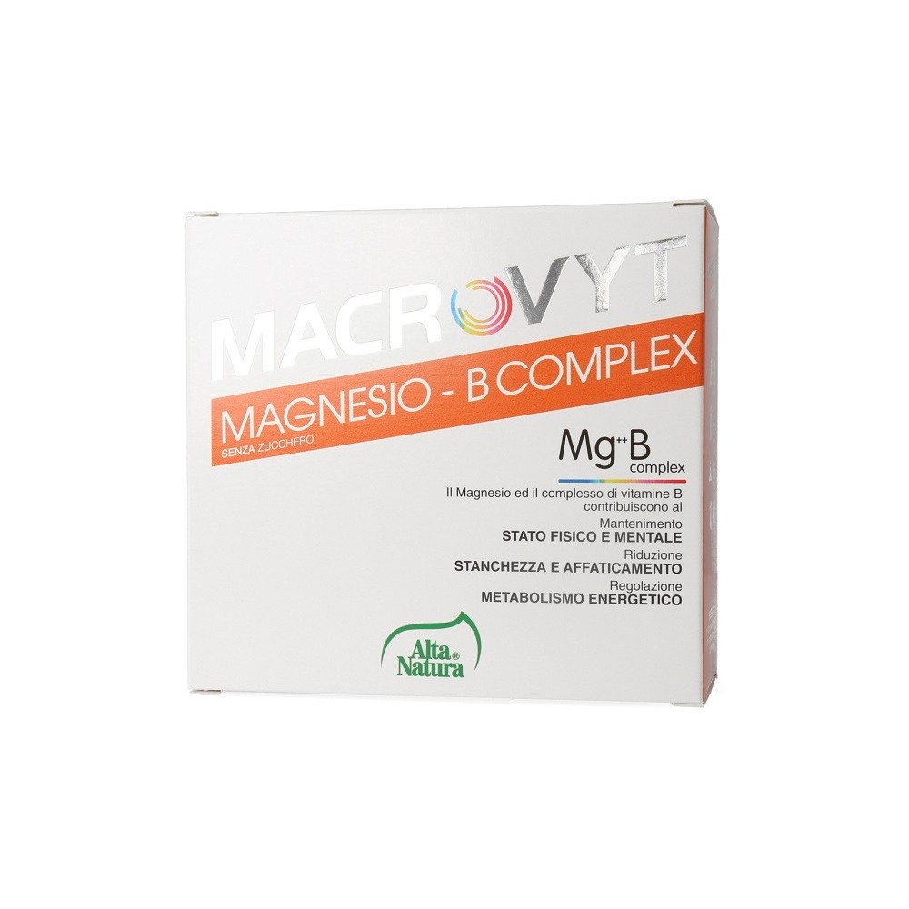 Macrovyt Magnesio B Complex 18 bustine da 5 gr Alta Natura Integratore Alimentare