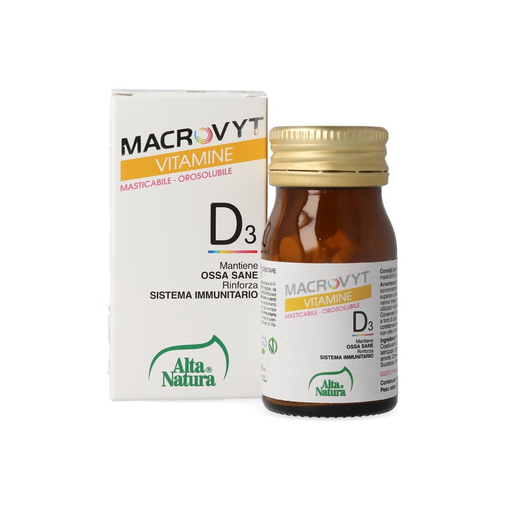 Macrovyt D3 60 Cpr Orosolubili 400 mg Alta Natura Integratore Alimentare