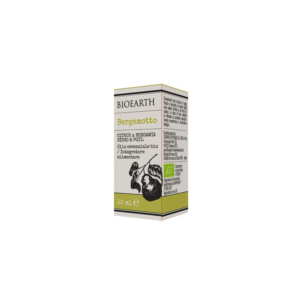 BERGAMOTTO OLIO ESSENZIALE BIOLOGICO 10 ML Bioearth