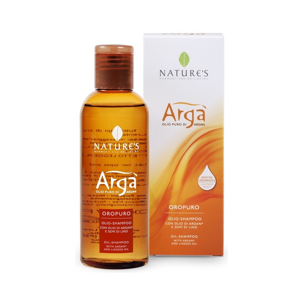 Olio Shampoo con olio di Argan e semi di lino 200 ml Nature's