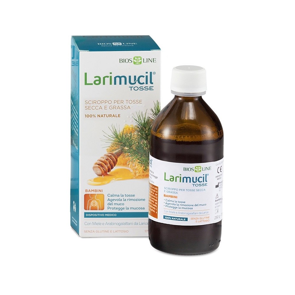 Larimucil Tosse Pediatrico Sciroppo 175ml Bios Line Integratore Alimentare