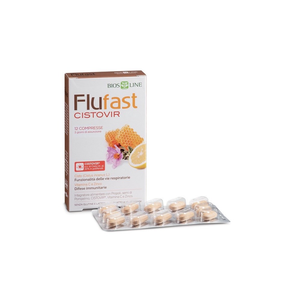 FLU FAST APIX CON CISTOVIR 12 COMPRESSE Biosline