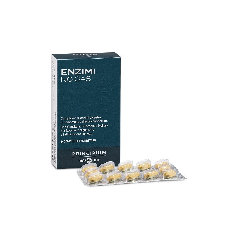 PRINCIPIUM ENZIMI NO GAS FAST/RETARD 24 COMPRESSE Biosline