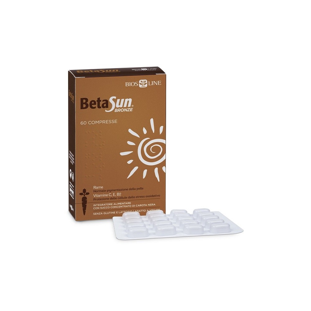 BetaSun Bronze integratore alimentare 60 cpr Biosline