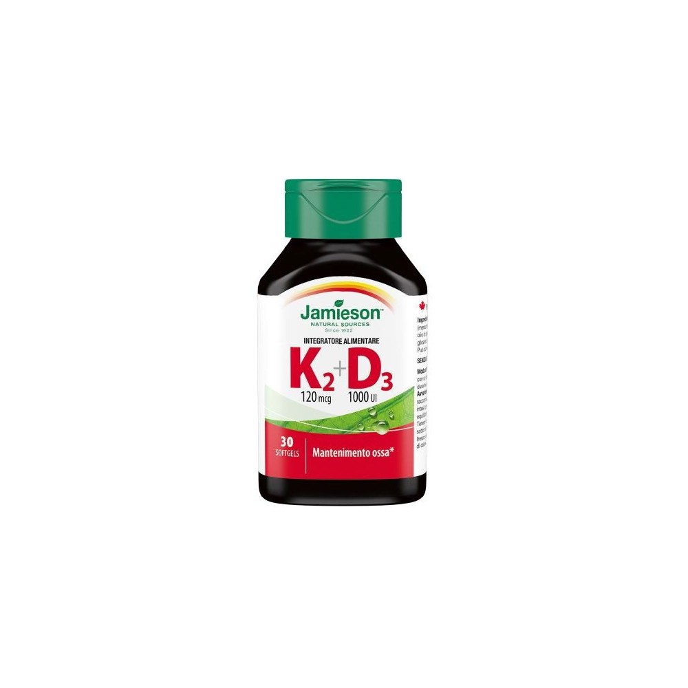 K2+D3 integratore alimentare 30 perle Biovita