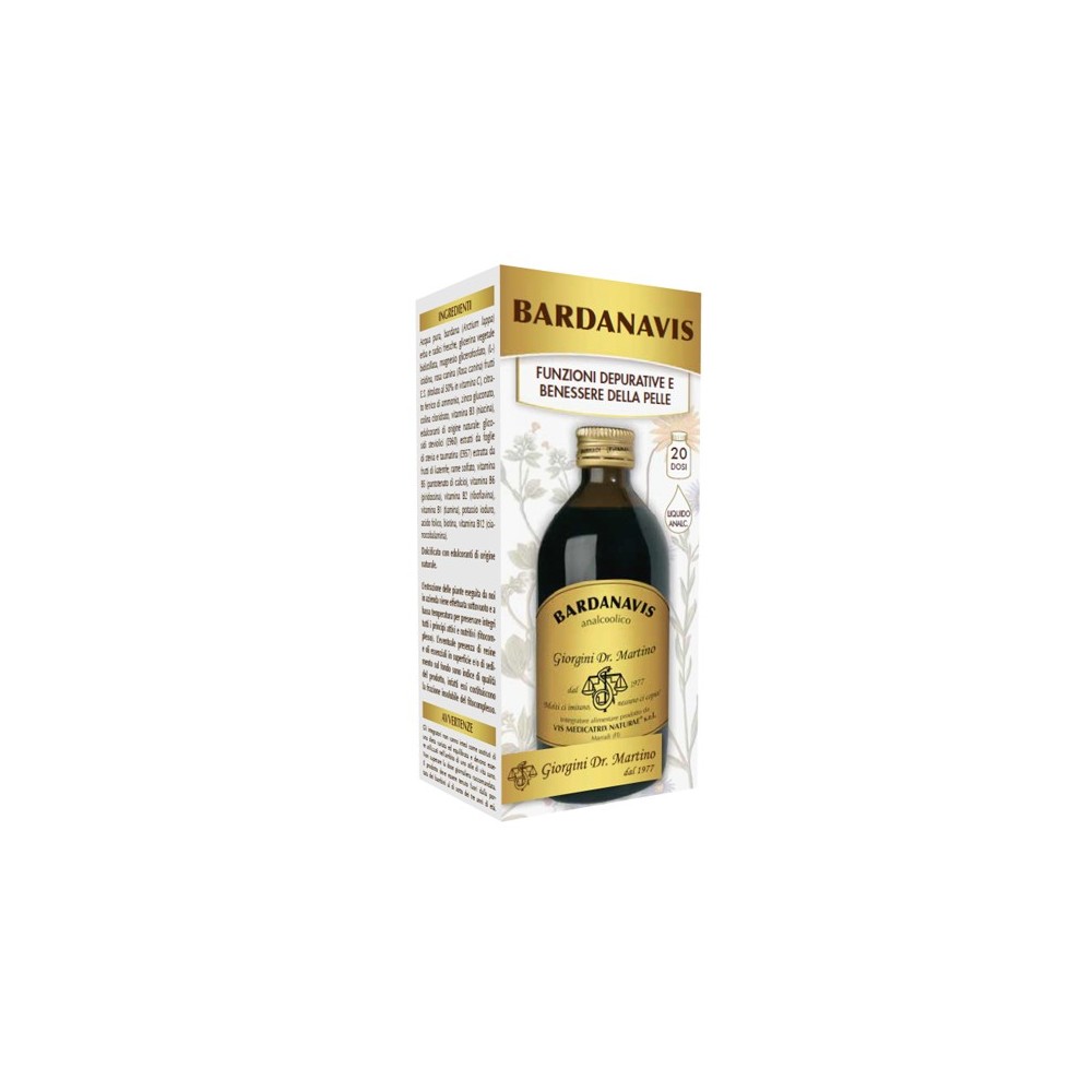 BARDANAVIS LIQUIDO ANALCOOLICO integratore alimentare 200 ml Dr. Giorgini