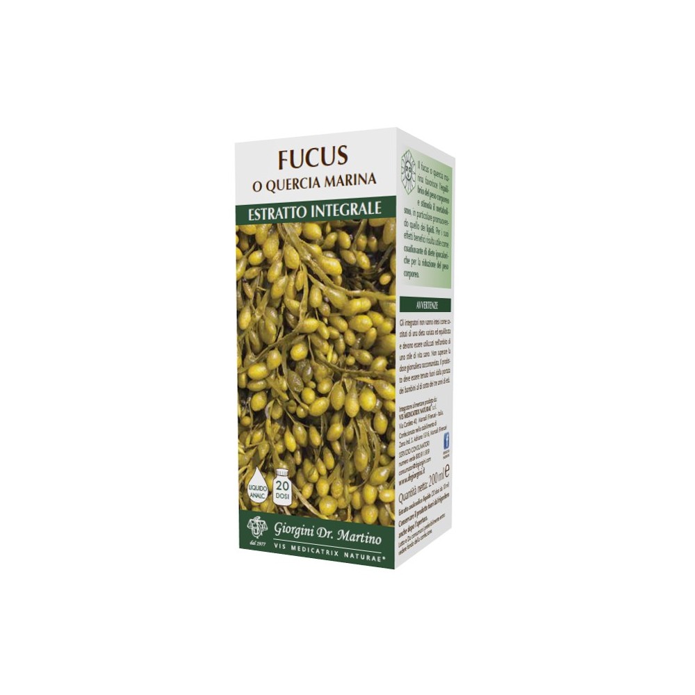 FUCUS O QUERCIA MARINA ESTRATTO INTEGRALE ANALCOLICO 200 ML