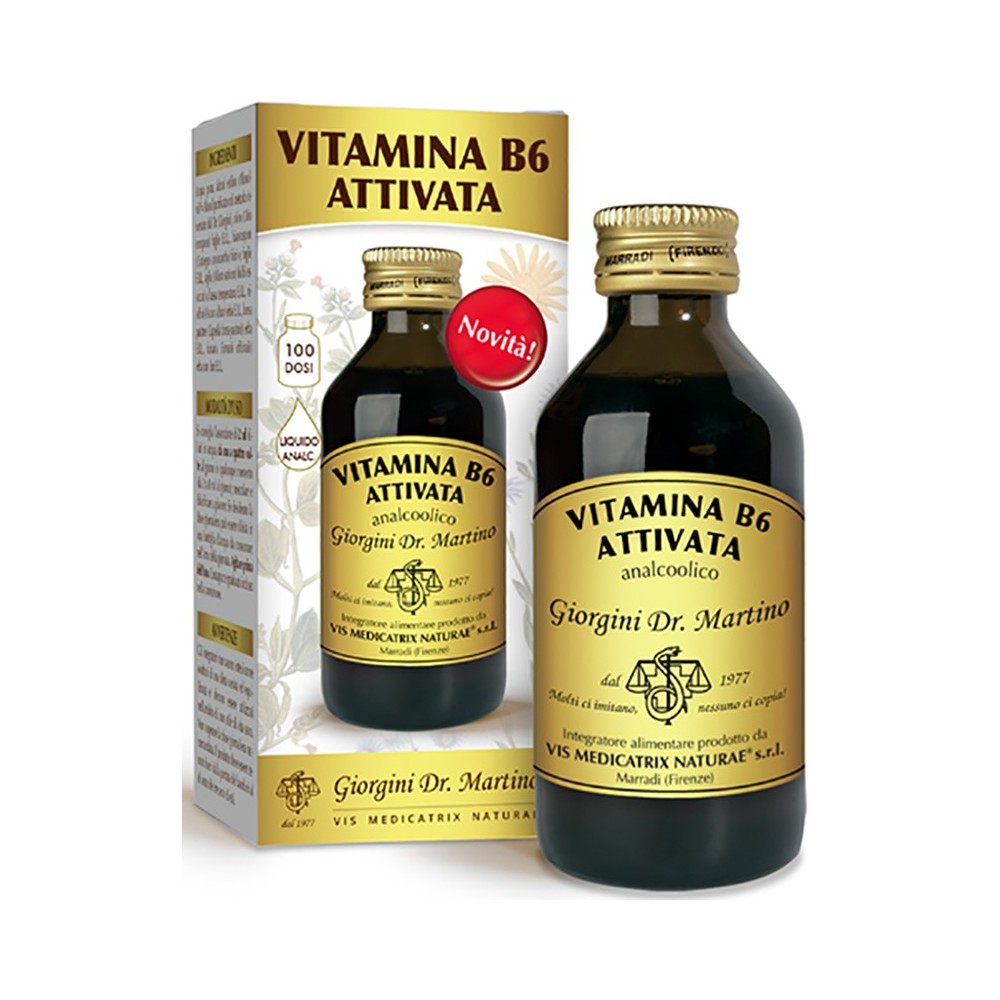 VITAMINA B6 ATTIVATA LIQUIDO ANALCOOLICO 100 ml Dr. Giorgini