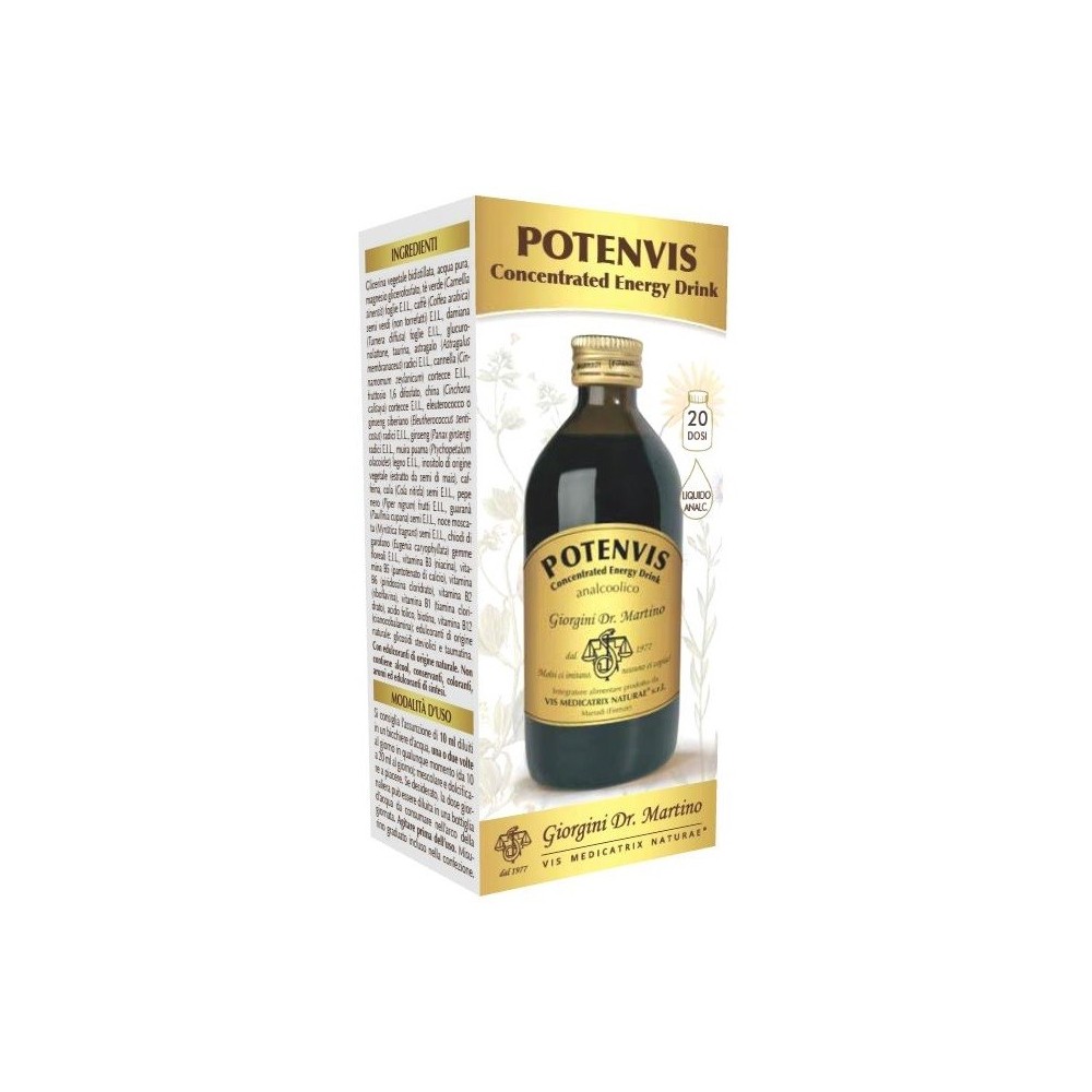 POTENVIS Concentrated Energy Drink liquido analc. 200 ml Dr. Giorgini