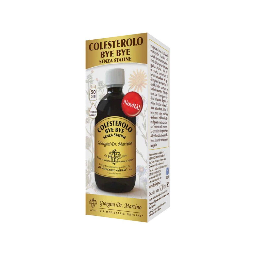 COLESTEROLO BYE BYE SENZA STATINE LIQUIDO ANALCOOLICO 500 ml Dr. Giorgini