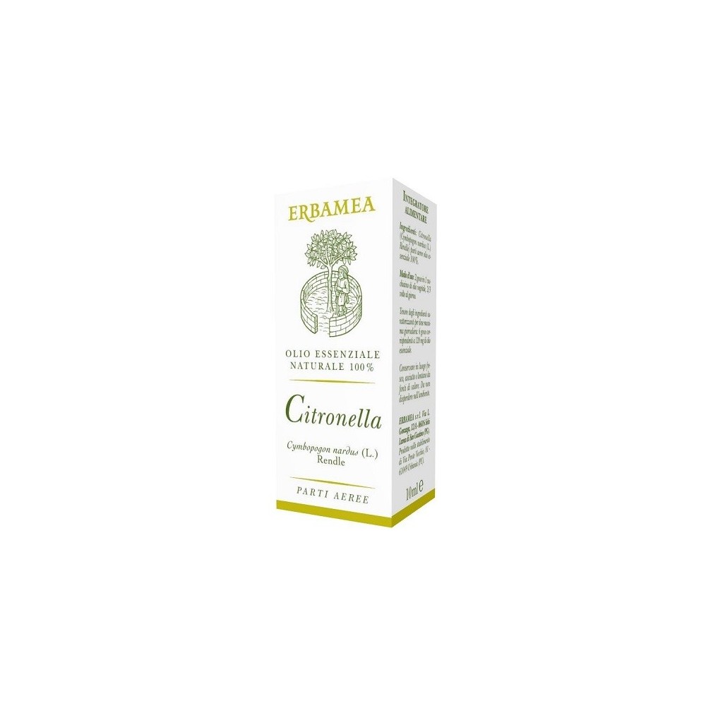 CITRONELLA Olio Essenziale 10 ml Erbamea