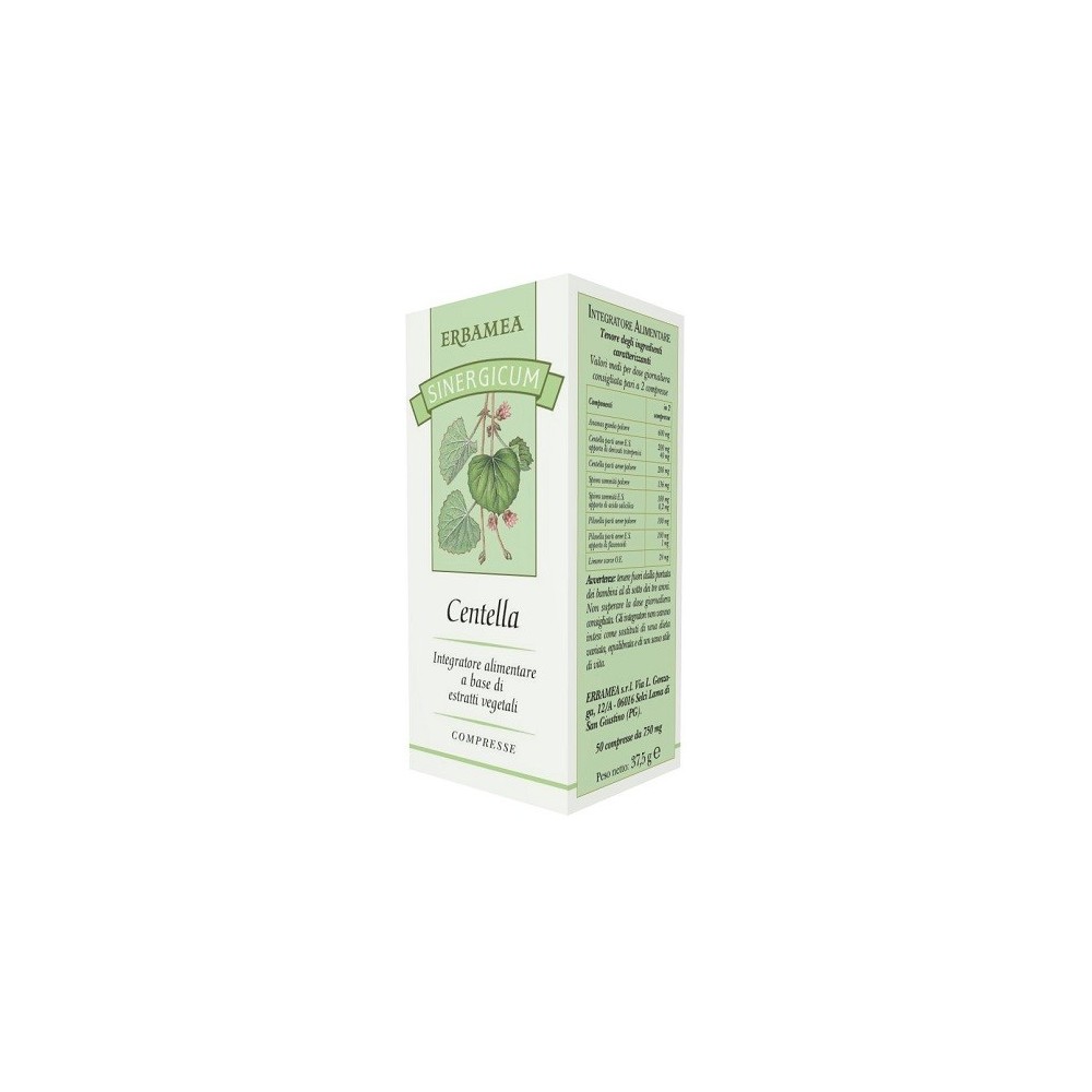 CENTELLA SINERGICUM integratore alimentare 50 compresse Erbamea