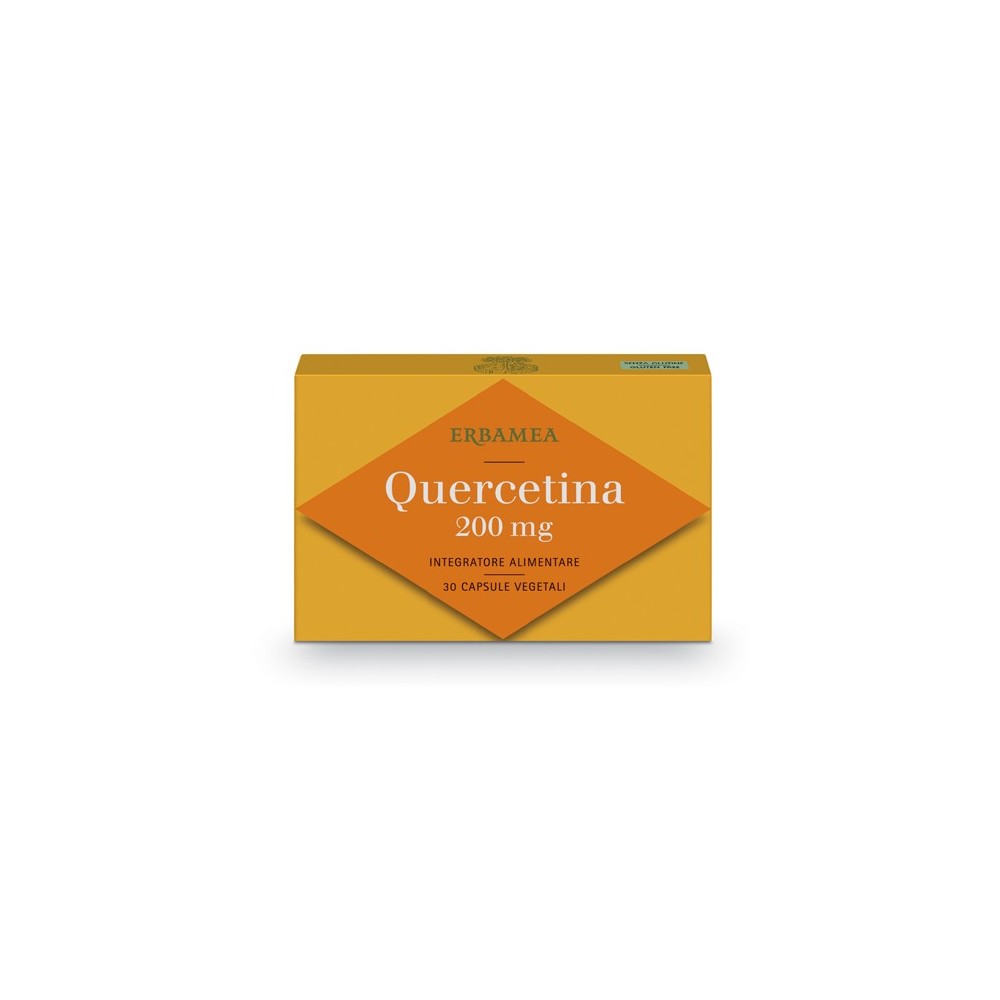 QUERCETINA 200 MG integratore alimentare 30 capsule vegetali Erbamea