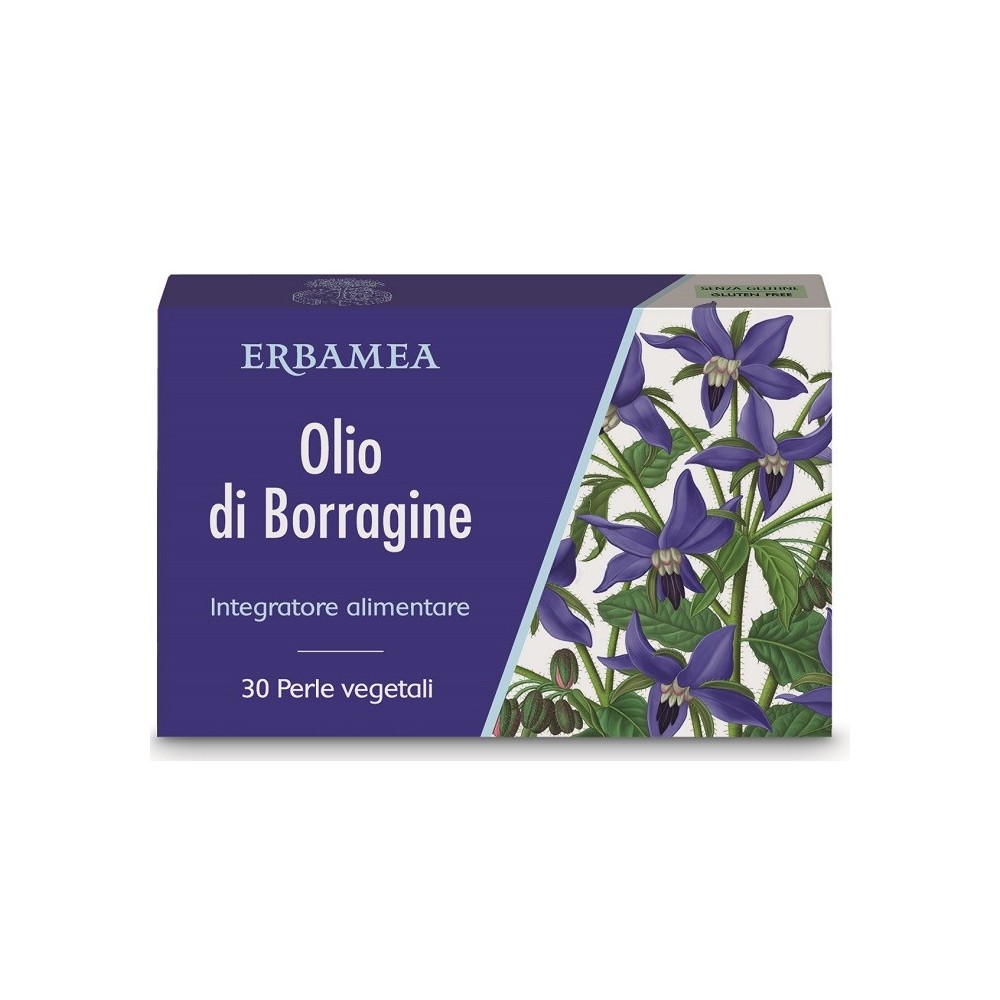 OLIO DI BORRAGINE integratore alimentare 30 perle Erbamea