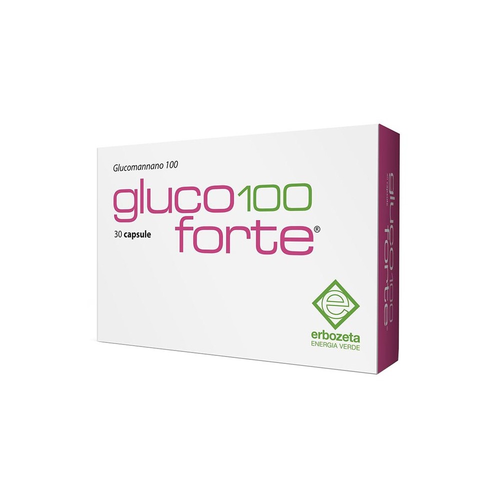 GLUCO 100 FORTE integratore alimentare 30 capsule Erbozeta