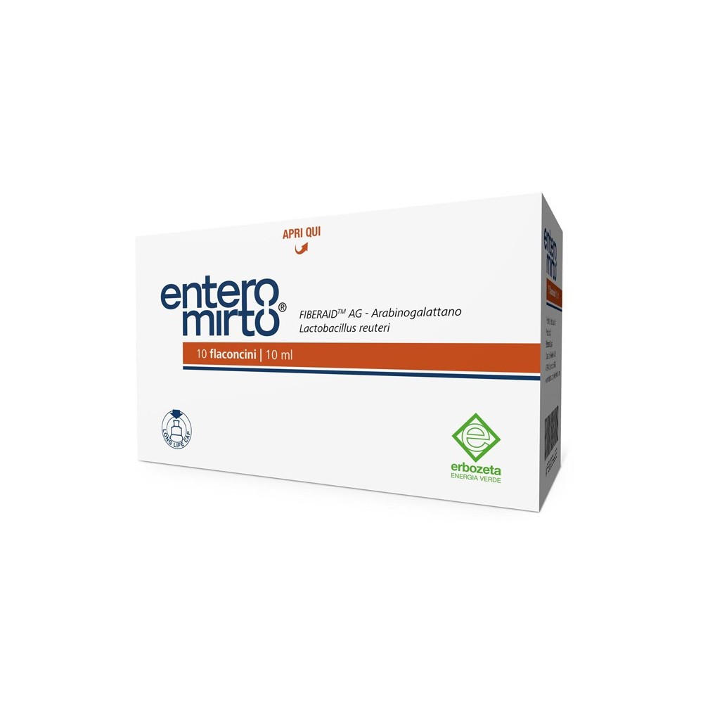 ENTERO MIRTO integratore alimentare 10 flaconcini da 10 ml Erbozeta