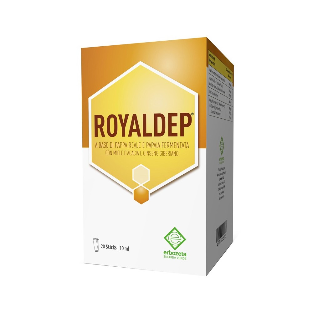 ROYALDEP integratore alimentare 20 stick liquidi Erbozeta