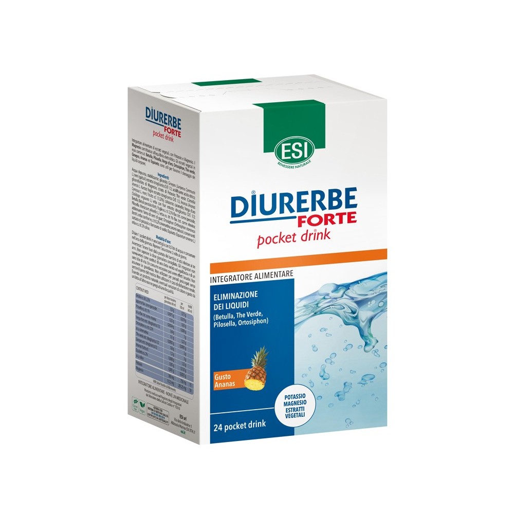 ESI DIURERBE FORTE POCKET DRINK ANANAS 24 X 20 ML