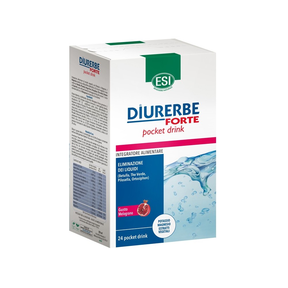 ESI DIURERBE FORTE POCKET DRINK MELOGRANO 24 X 20 ML