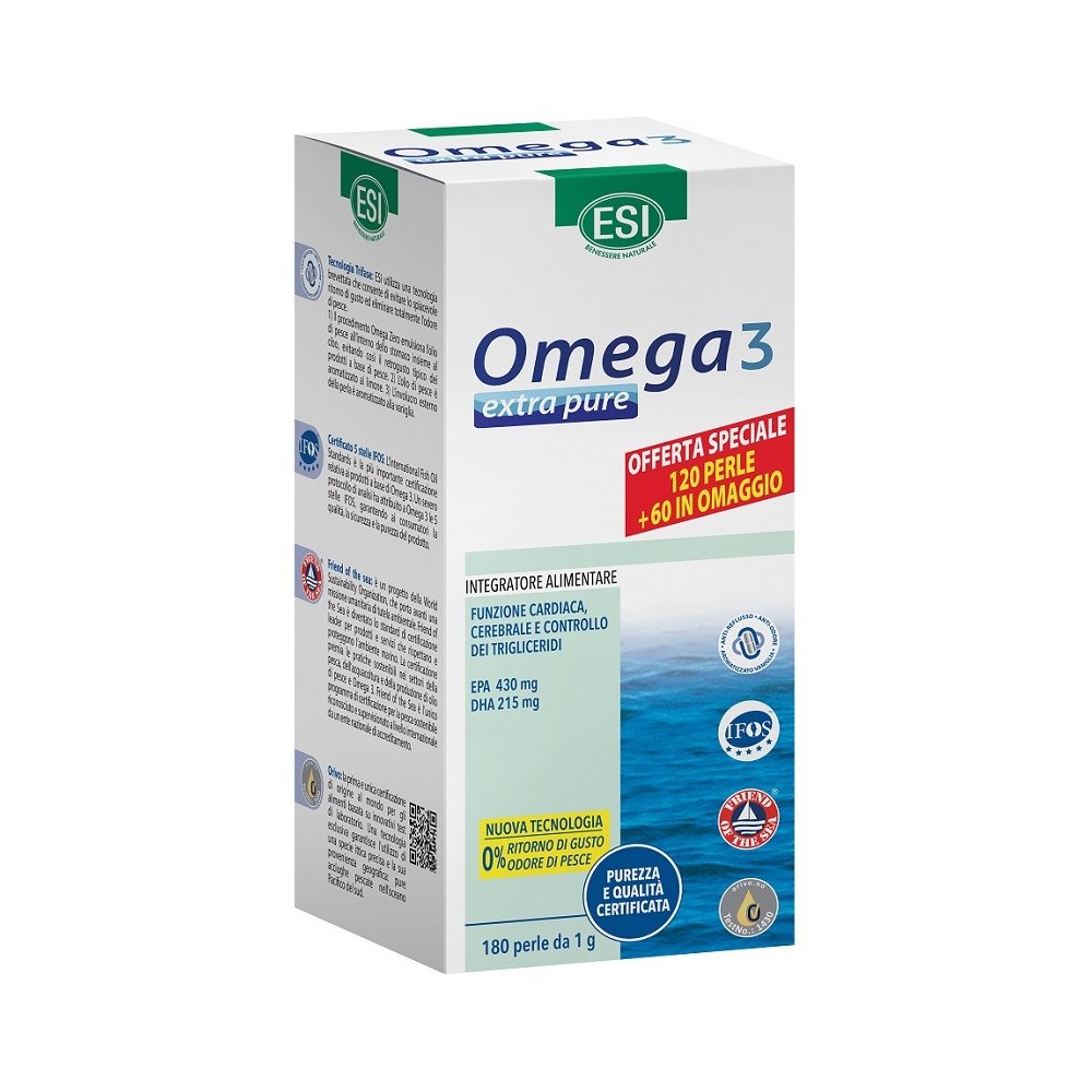 ESI OMEGA 3 EXTRA PURE 120 + 60 PERLE OFFERTA