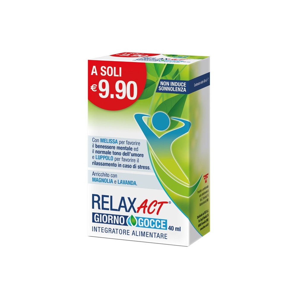 Relax Act giorno gocce integratore alimentare 40 ml