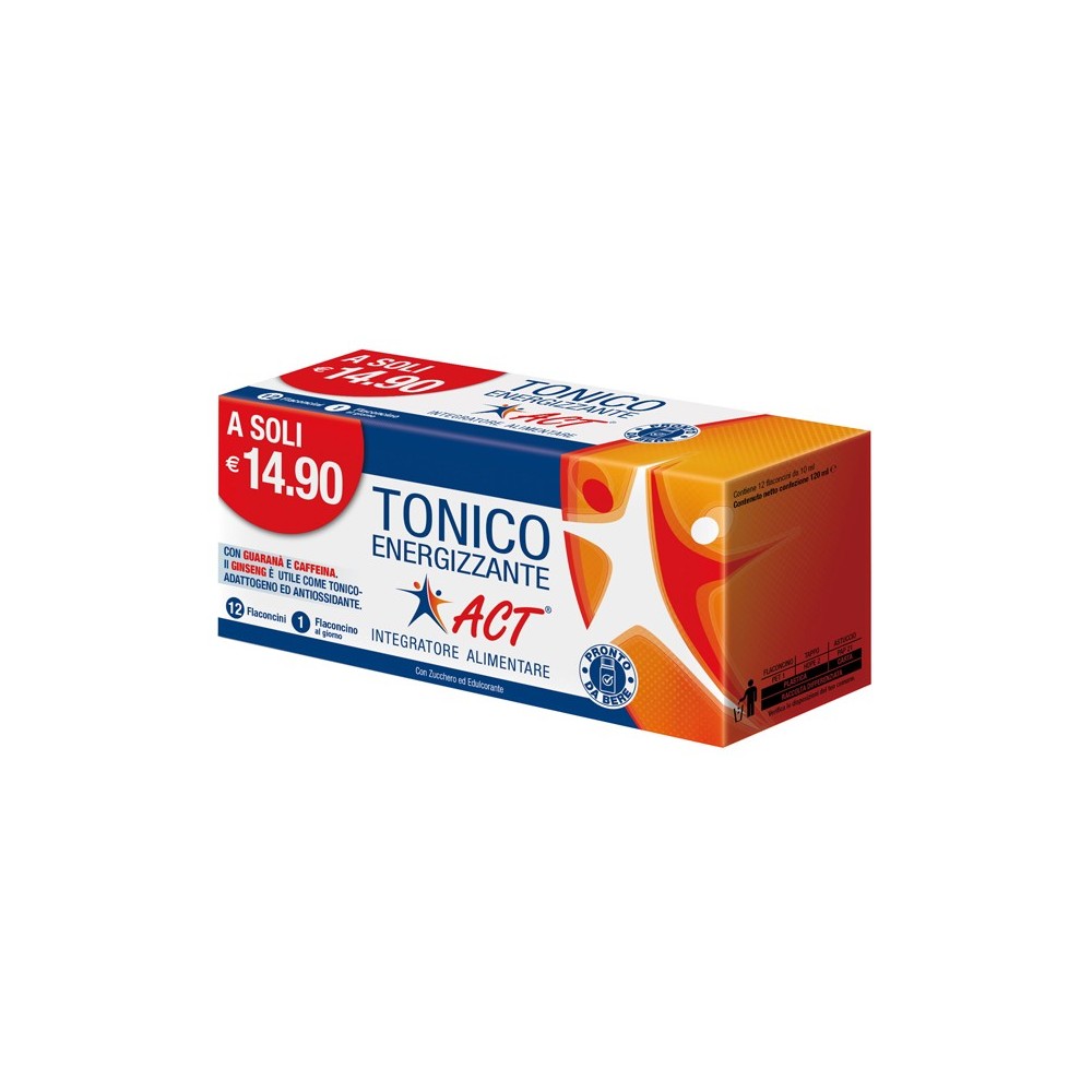 TONICO ENERGIZZANTE ACT 12 FLACONCINI X 10 ML