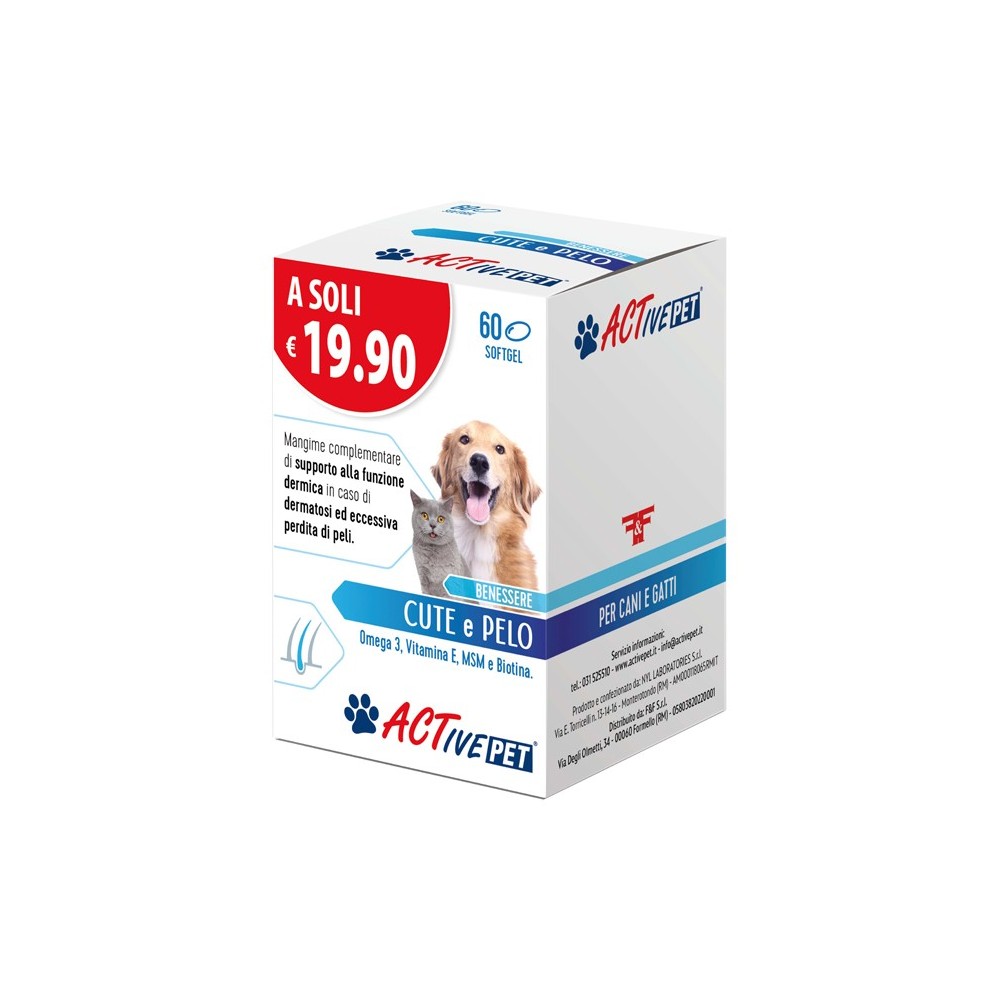 ACTIVE PET BENESSERE CUTE E PELO 60 SOFTGEL