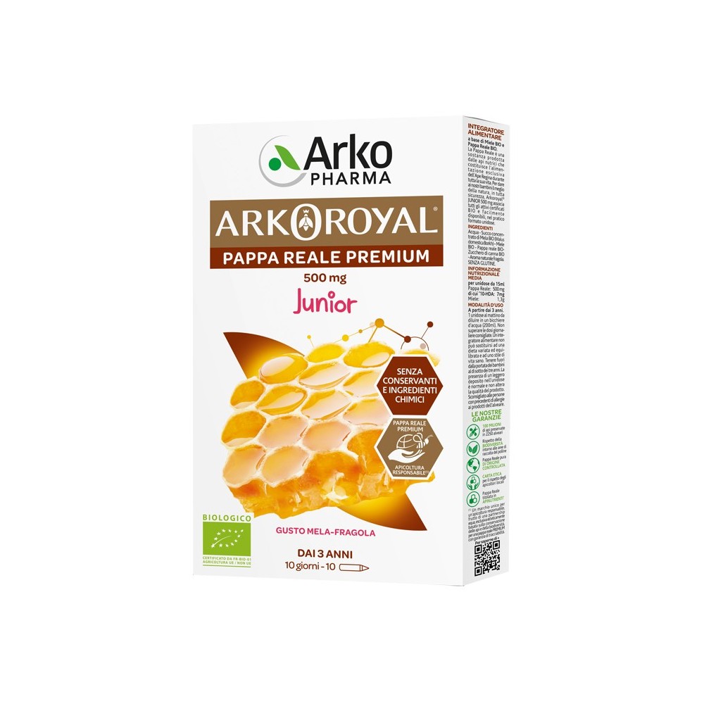 ARKOROYAL® PAPPA REALE JUNIOR integratore alimentare 10 fiale Arkopharma