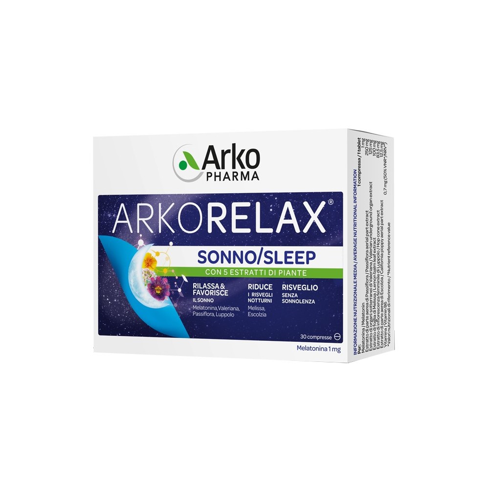 ARKORELAX® SONNO integratore alimentare 30 compresse Arkopharma