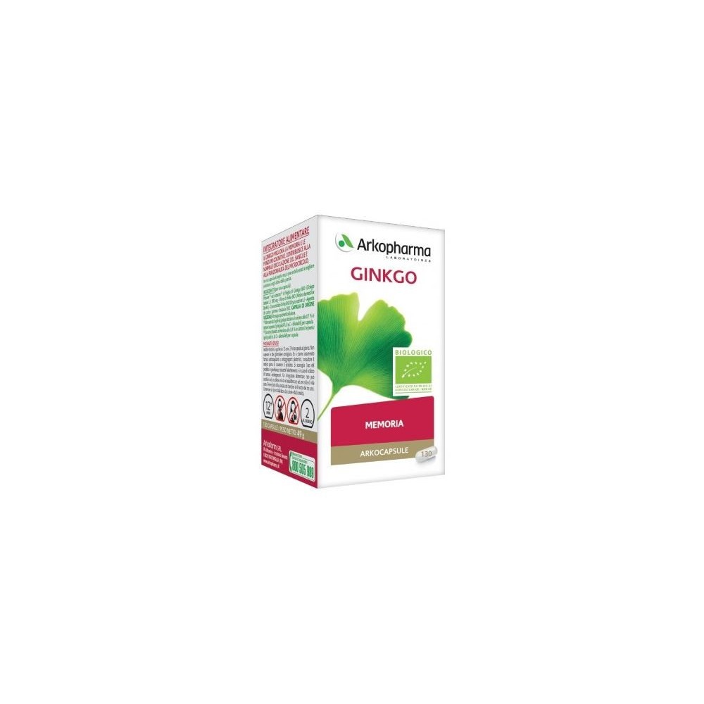 ARKOCAPSULE GINKGO BIO integratore alimentare 130 capsule Arkopharma