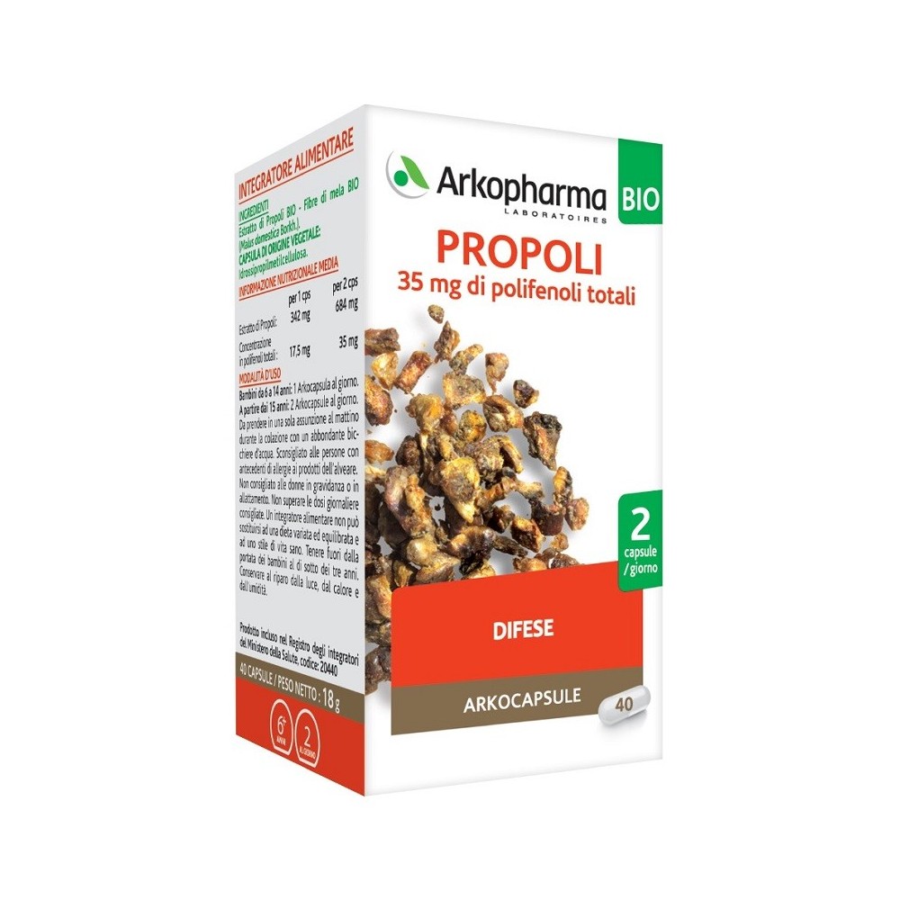 ARKOCAPSULE PROPOLI BIO integratore alimentare 40 capsule Arkopharma