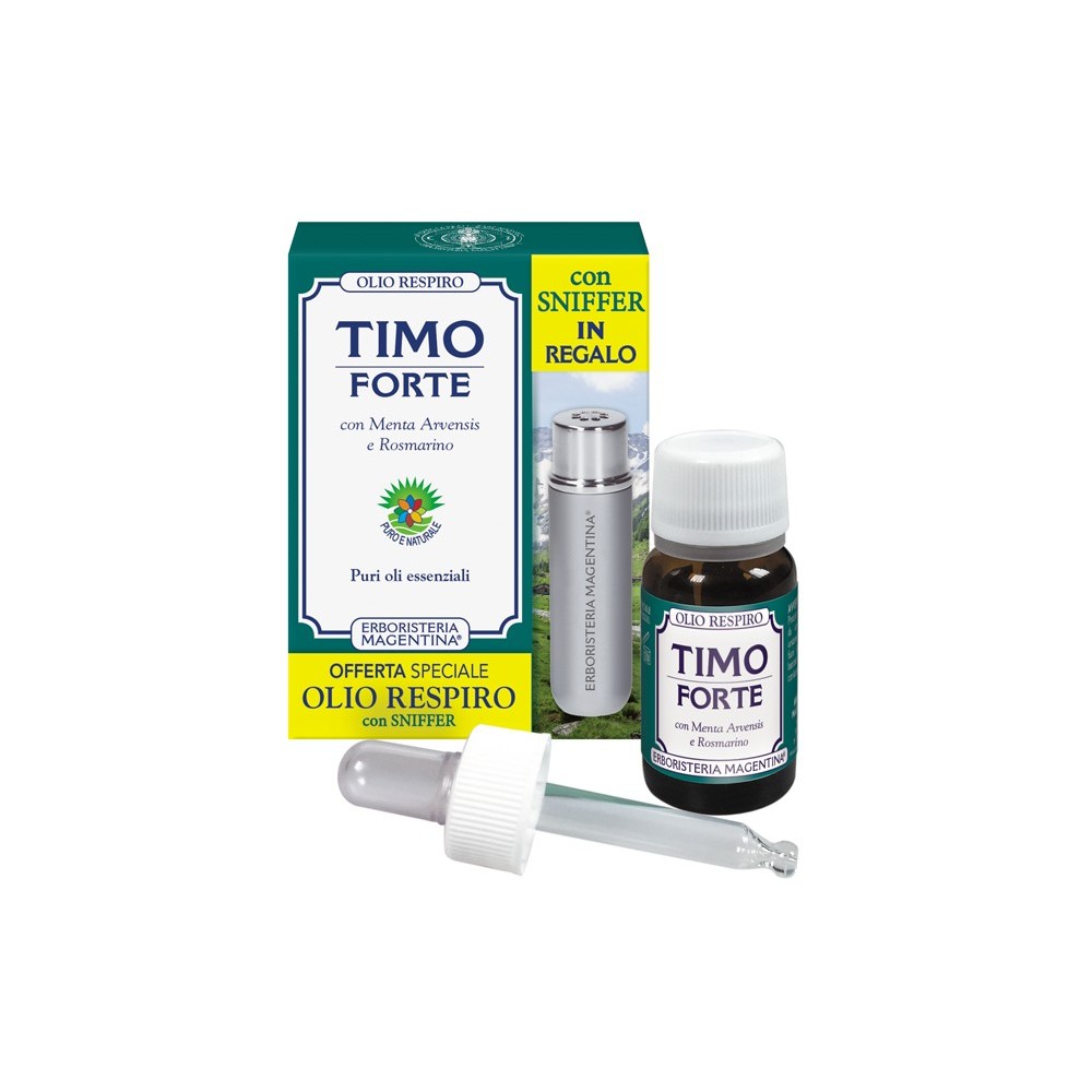 TIMO FORTE OLIO RESPIRO 10 ML + SNIFFER IN REGALO