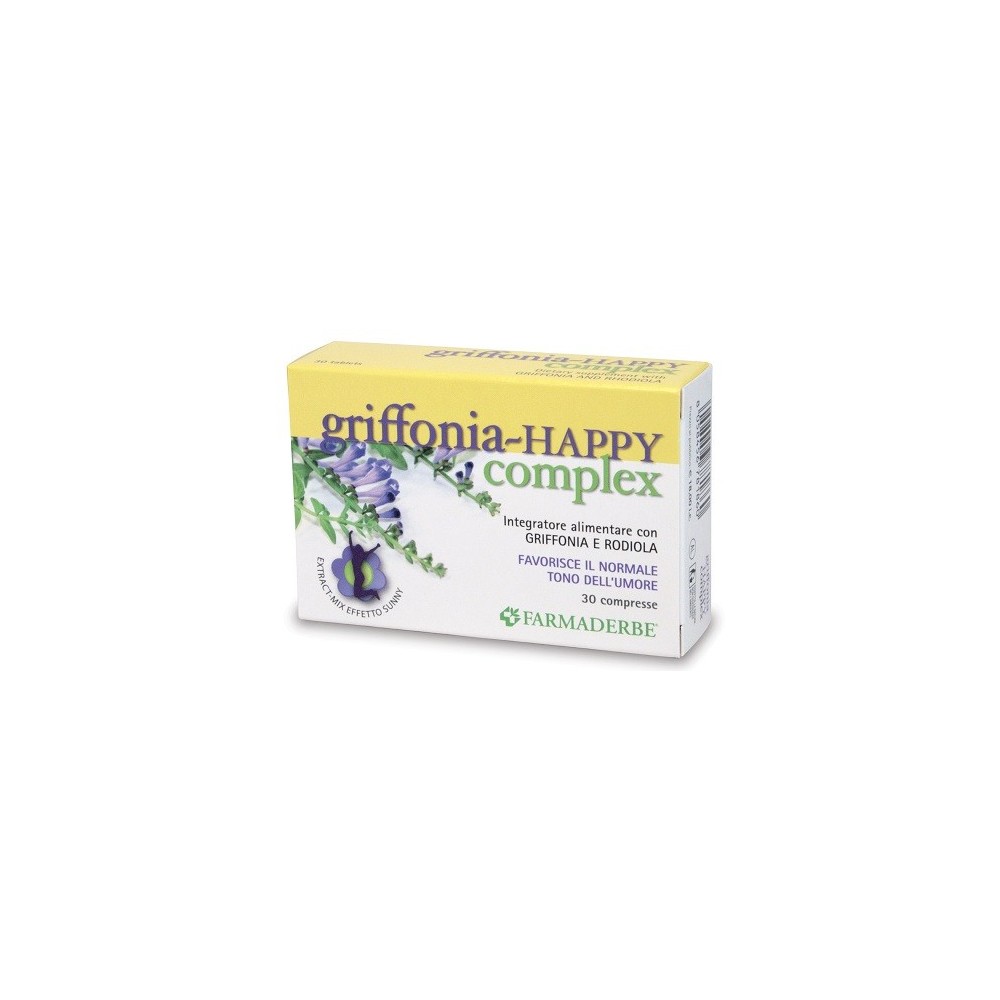 Griffonia Happy Complex integratore alimentare 30 compresse Farmaderbe