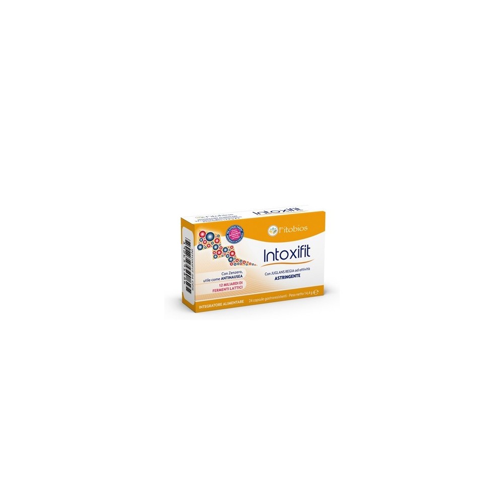 INTOXIFIT integratore alimentare 24 capsule gastroresistenti Fitobios