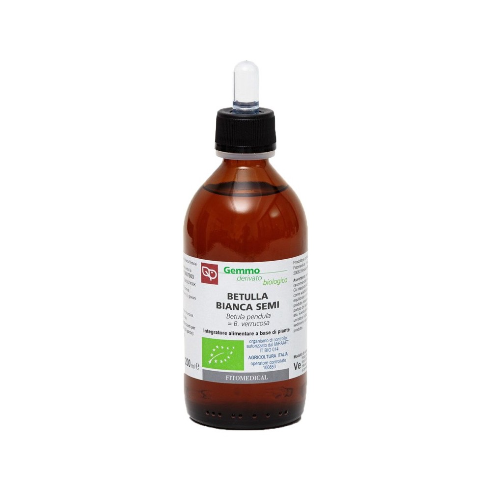 BETULLA BIANCA SEMI Macerato Glicerinato Bio Gemme 200 ml Fitomedical