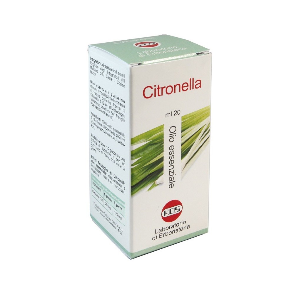 CITRONELLA Olio Essenziale 20 ml Kos