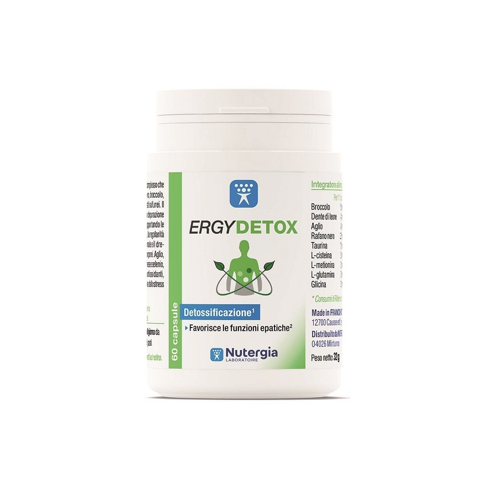 ERGYDETOX integratore alimentare 60 capsule Nutergia