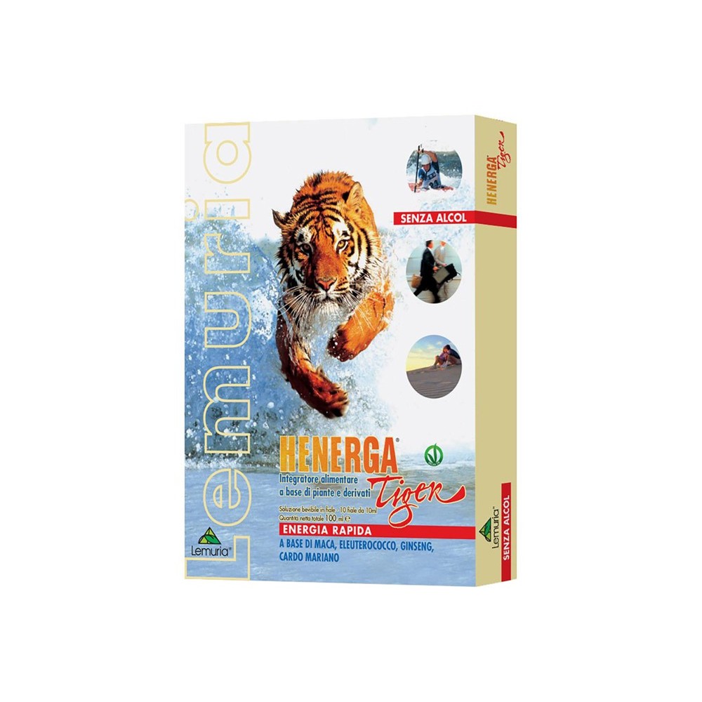 HENERGA TIGER integratore alimentare 10 fiale da 10 ml Lemuria