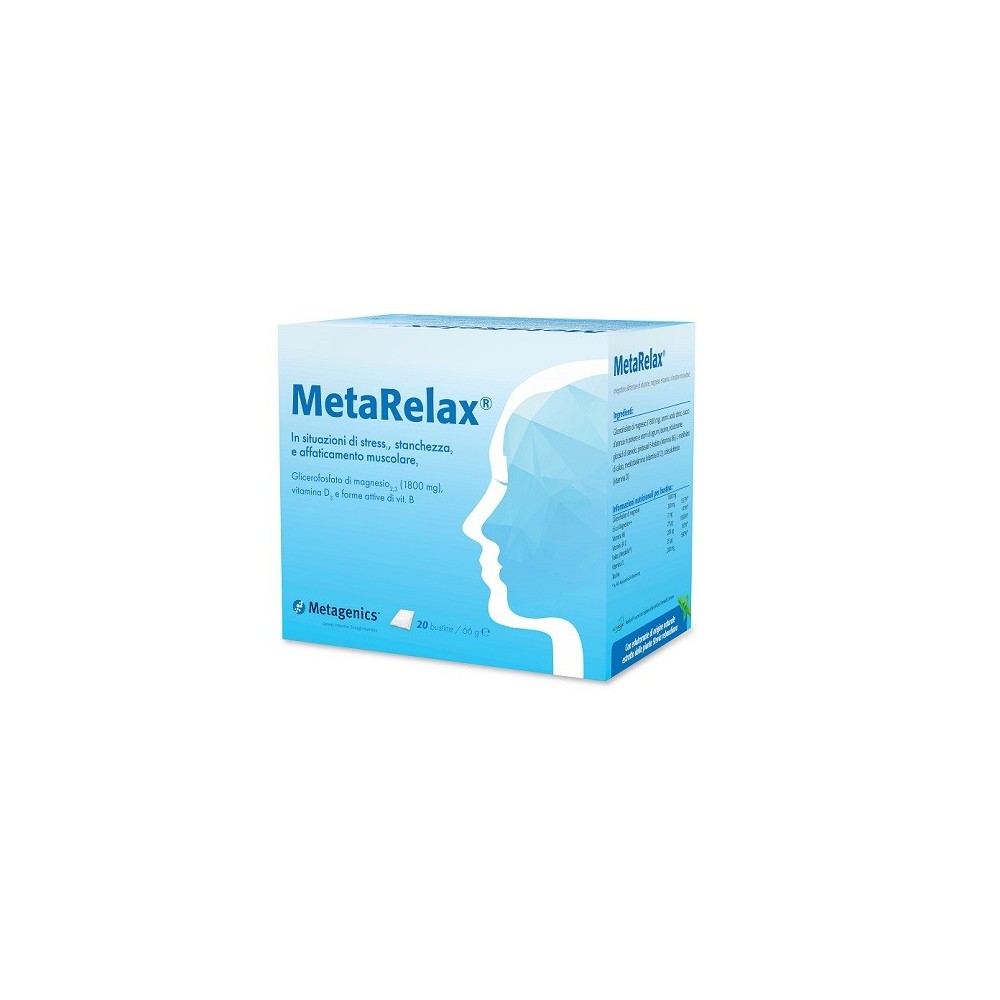 MetaRelax integratore alimentare 20 bustine Metagenics