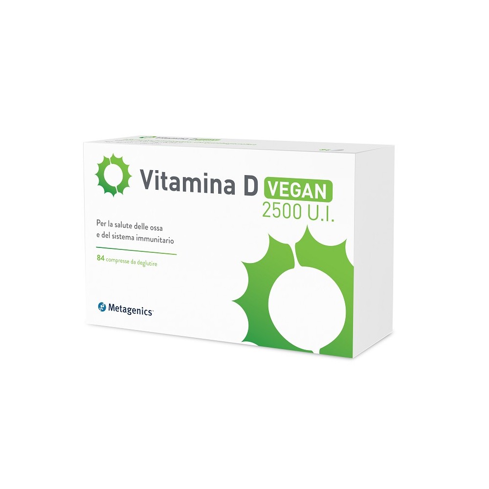 Vitamina D 2500UI Vegan integratore alimentare 84 compresse Metagenics